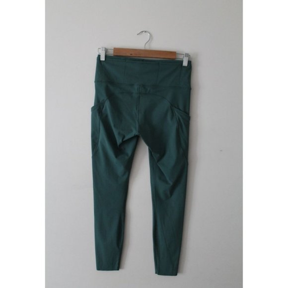 Lululemon Fast & Free 7/8 Tight II Nulux 25" Green Smoke Size 8 - Picture 5 of 10